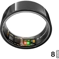 Ultrahuman Ring Air - 8 - smart ring - Bluetooth - 2.95 g - aster black