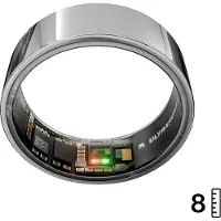 Ultrahuman Ring Air - 8 - smart ring - Bluetooth - 2.8 g - Space Silver