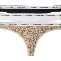 Calvin Klein 3 Pack Low Rise Thongs Icon Logo