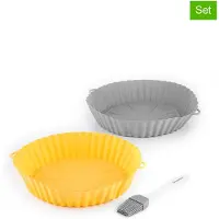 InnovaGoods silikonformar med pensel till airfryer Mollicon 2 (2 st)