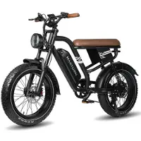 KUKIRIN Elcykel - Maxturn MX10 - 500 W Motor - 48V 13,5Ah Batteri - Räckvidd 80–100 km - 20 Hjul svart