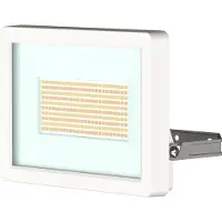 Theben LED-utomhusstrålare theLeda B50 dual, vit, IP65, Vitt / opal, Aluminium / grå / zink, LED-utomhuslampa