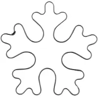 Super Merchant Stål Snöflinga Kakform 6 Cm