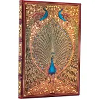 Hafiz’s Peacocks (Sangorski & Sutcliffe) Mini Lined Hardcover Journal (Elastic Band Closure)