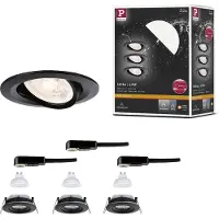 Paulmann 92418 Nova LED-inbyggnadsarmatur GU10 4,9 W svart (matt)