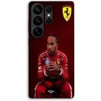 CAPACHEAP Coque Pour Samsung Galaxy S26 Ultra Hamilton Scuderia Ferrari official wallpaper Maniacase svart