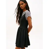 Tommy Hilfiger Tommy Jeans Extra Slim Linen Blend Mini Skater Dress
