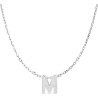 Luxenter Halsband Alphabet 925 Sterling silver rodiumpläterad finish