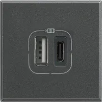 Legrand USB Axolute Antracit HS4287C2 1 st