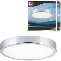 Paulmann LED taklampa Aviar, dimbar, Förkromad / silver, Badrum, Syntetmaterial, Modern, LED-taklampa