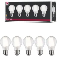 Paulmann 29091 LED-lamp EEK E (A - G) E27 Päronform 7 W Neutralvit (Ø x H) 60 mm x 106 mm 5 st