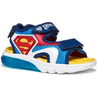 Geox Sandaler m. Ljus - J Ciberdron - Ljusblå/Röd m. Superman - - 24 - Blinkande skor