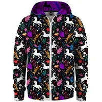 Mr. GUGU & Miss GO "Folk Unicorn" Zip Hoodie