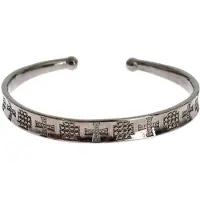 Nialaya Grå Rodiere 925 Silver Armband