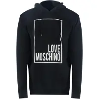 Moschino Love Box Logo Svart Hoodie