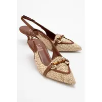 Prologue Osca Pumps med Spetsig Tå, Spänne och Slingback