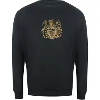 Aquascutum Iconic Crest Svart Träningsoverall Med Rund Halsringning