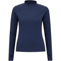Mountain Warehouse Långärmad Rash Guard för kvinnor/damer (Mörkblå)