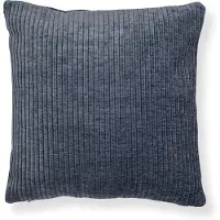 Borg Living Prydnadskudde 45x45 cm - Stövad blå soffkudde med sammetslook - Mjuk kudde till soffan -