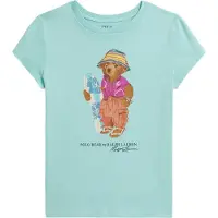 Ralph Lauren T-shirt - Undulat m. Tryck - - 7 år (122) - T-shirt