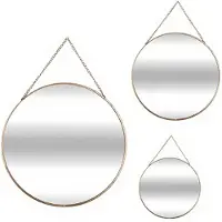 Atmosphera Gold 3 rund spegel