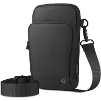 Spigen Klasden KD400 Axelväska för Perfekt för Vardagsbruk Utomhus och Svarta Smartphones, Användning, Aktiviteter, Resor, (AFA07132) svart