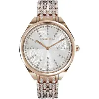 Swarovski Attract Klocka Kvartsverk Metallarmband Silverurtavla Damklockor 5610487 Rose Gold Strap