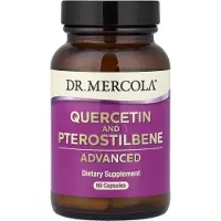 Dr. Mercola , Kvit och Pterostilbene Avancerat, 60 Capsulor