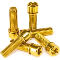 Saltbmx Solid Stem Bolt Set 6 Units Guld 8 x 25 mm