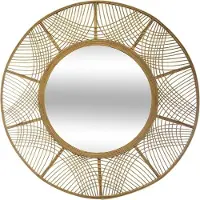 Atmosphera boho-spegel med bamburam INA, Ø 89 cm