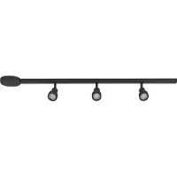 Eglo EASYT skensystemset m/3 GU10 spotlights + anslutning, svart