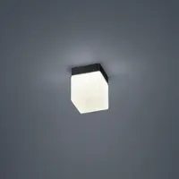 HELESTRA Taklampa Keto, Svart, Badrum, Glas, Modern, Taklampa