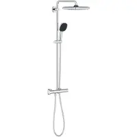 GROHE Vitalio Comfort 250 Duschsystem med termostat för väggmontage - Krom