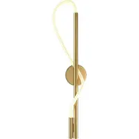 Maytoni LED vägglampa Tau, Mässing / guld, Vardagsrum / matsal, Aluminium / grå / zink, Modern, LED-vägglampa, vägglampa inomhus
