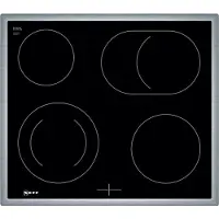 NEFF MR 1342 N, Svart, Inbyggd, Keramisk, Keramisk, 4 zon(er), 4 zon(er)