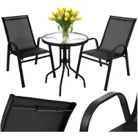 Gardlov Balkongmöbelset - bord + 2 stolar