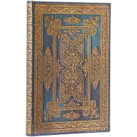 Blue Luxe (Luxe Design) Midi Lined Hardback Journal (Elastic Band Closure)