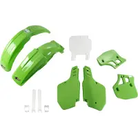 Ufo Kawasaki Kx 250/500 1989-1989 Kakit189f-999 Fork Protectors & Plastkit