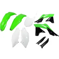 Ufo Kawasaki Kxf 250 2013-2016 Kakit221f-999a Fork Protectors & Plastkit