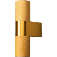 Konstsmide Temi Vägglampa upp/ned LED GU10 guld med Klart glas