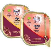 Renske Organic Grain Free färskt ångad kyckling våtfoder katt (bägare)