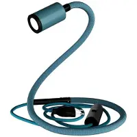 Creative Cables Gu1d-one Pastellfärgad Ledad Bordslampa Utan Bas Med Mini-led-spotlight Och 2-polig Kontakt