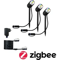 Paulmann 5183 smik Gateway + P&S Pike Set Home Paket Smart Home System 13.5 W RGBW Svart, Silver