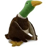 Senger Naturwelt Värmekudde - Stor - 75 cm - Anka - Brun/Vit/Grö - - One Size - Gosedjur
