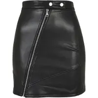 Urban Classics Synthetic Leather Biker Kort Kjol