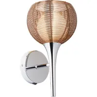 Brilliant Vägglampa Relax, Förkromad / silver, Vardagsrum / matsal, Metall, Modern, Vägglampa, vägglampa inomhus