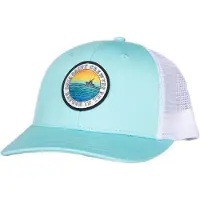 Salty Crew Patched Retro Trucker Keps seafoam