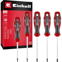 Einhell Universell;, Verkstad Skruvmejsel set Storlek (skruvmejsel) T 10, T 15, T 20, T 25, T 30 1 st