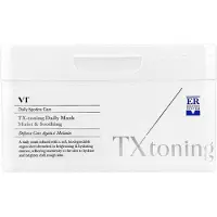 VT Cosmetics TX Toning Daily Sheet Mask (30ea) terfuktande ansiktsmask med tranexamsyra Hyaluronsyra Niacinamid fr akne rr Mrka flckar Knsl