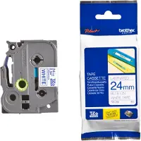 Brother TZe-253 Märkband PET Bandfärg: Vit Skriftfärg: Blå 24 mm 8 m